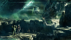 Outer space spaceships