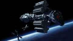 Outer space spaceships Babylon