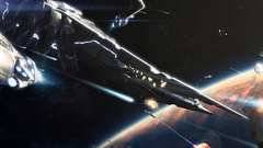 Outer space spaceships science