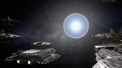 Outer space spaceships science