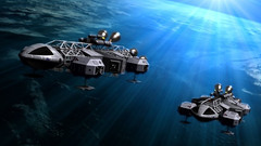 Outer space spaceships science