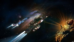 Outer space spaceships vehicles