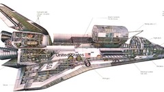 Outer space spaceships vehicles