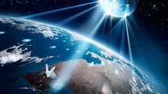 Outer space Stars Earth