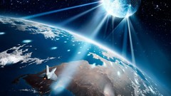 Outer space Stars Earth