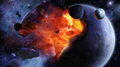 Outer space Stars explosions