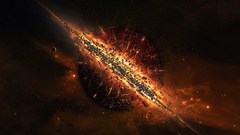 Outer space Stars explosions