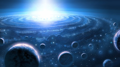 Outer space Stars galaxies