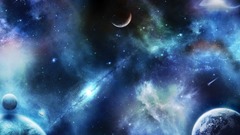 Outer space Stars galaxies