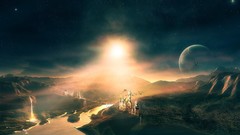 Outer space Stars galaxies