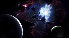 Outer space Stars galaxies