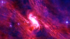 Outer space Stars pink