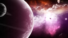 Outer space Stars planets