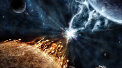 Outer space Stars planets