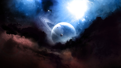 Outer space Stars planets