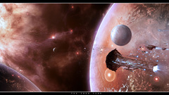 Outer space Stars planets