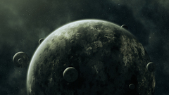 Outer space Stars planets