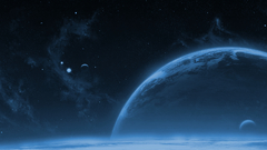 Outer space Stars planets