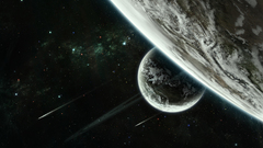 Outer space Stars planets