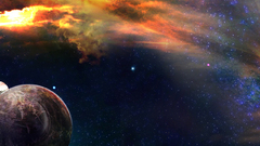 Outer space Stars planets