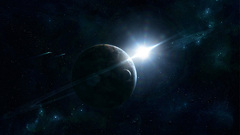 Outer space Stars planets