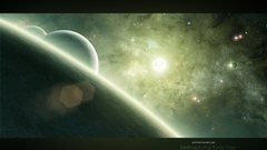 Outer space Stars planets