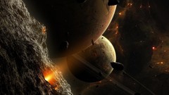 Outer space Stars planets