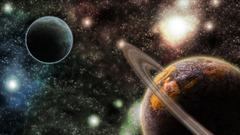 Outer space Stars planets