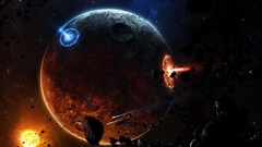 Outer space Stars planets