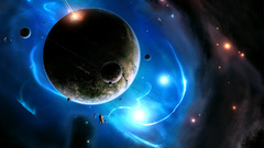 Outer space Stars planets