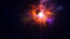 Outer space Stars planets