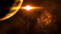 Outer space Stars planets