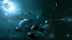 Outer space Stars planets