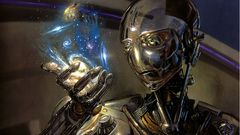 Outer space Stars Robots