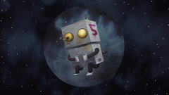 Outer space Stars Robots