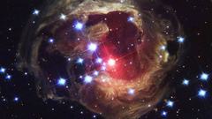 Outer space Stars v838