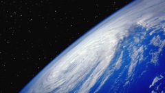 Outer space storm Earth