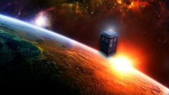 Outer space tardis Doctor