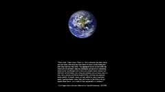 Outer space text Earth