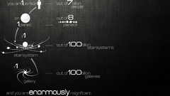 Outer space text galaxies