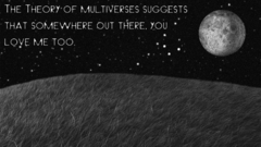 Outer space text moon