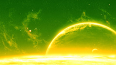 Outer space yellow