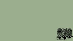Owls minimalistic Simple Background