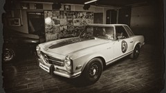 Pagoda static vintage Mercedes-Benz classic cars racing cars 