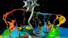 Paint abstract colors