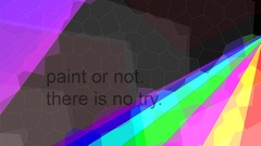 Paint abstract colors rainbows vibrant yoda Quotes