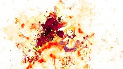 Paint abstract skirts anime girls school uniforms vocaloid 