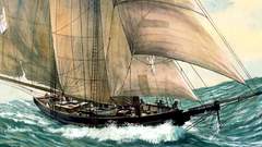 Paint artwork sail ship