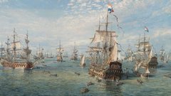 Paint artwork sail ship