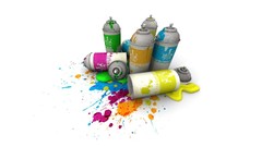 Paint colors studio spray paint digital art